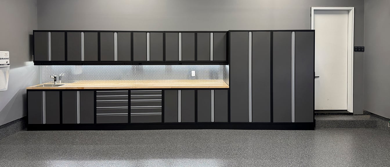 Garage Living Tecnica cabinetry project After - 1344 x 578 Ryan Chieduch