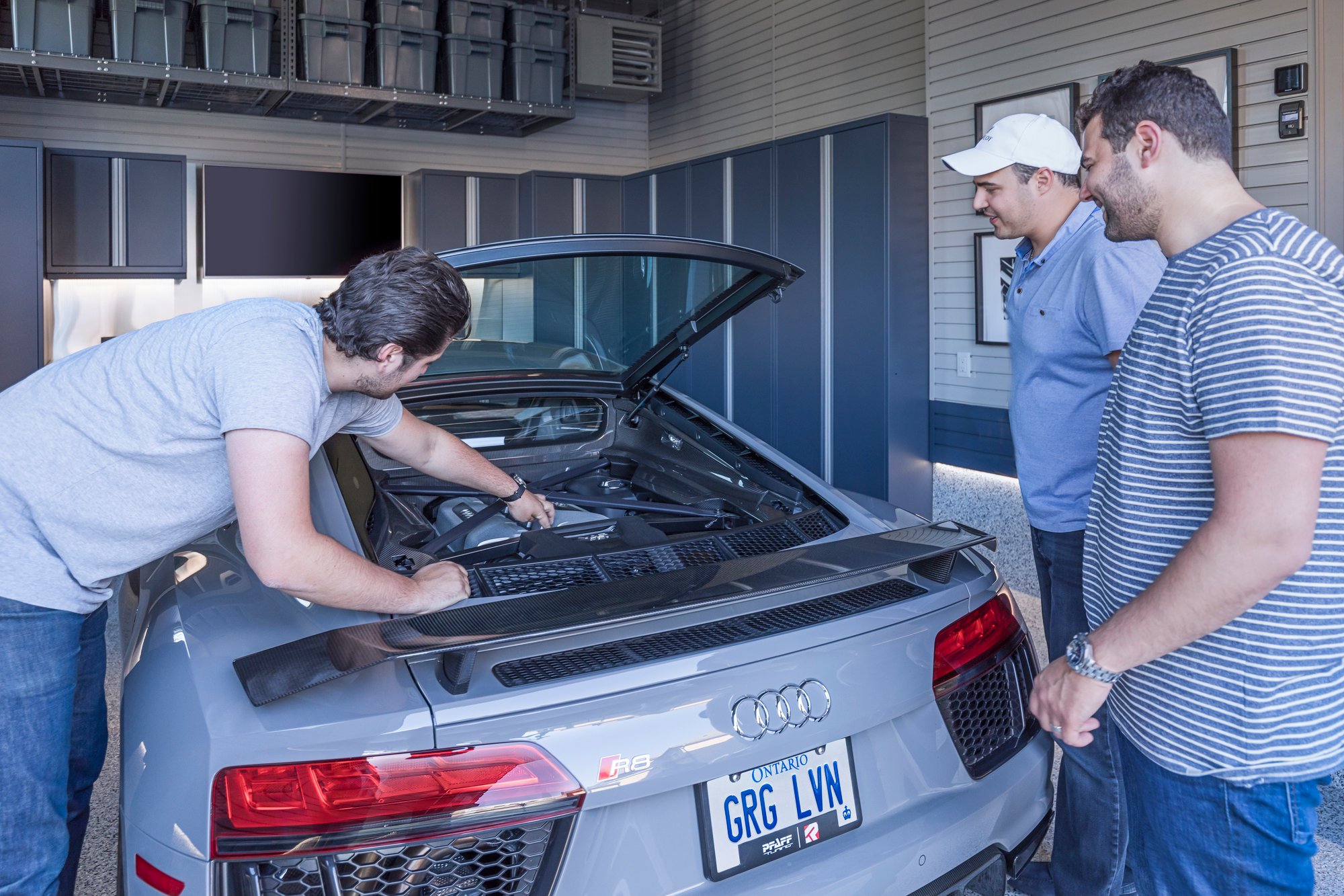 Audi Car enthusiasm in the garage with Garage Living