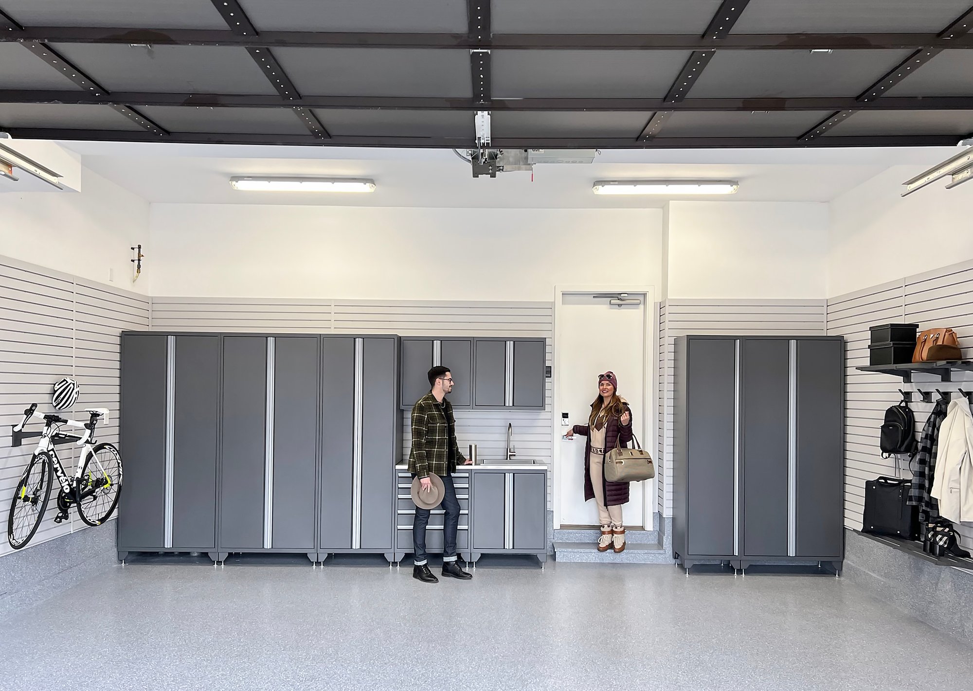 Cabinets and organized garage by Garage Living