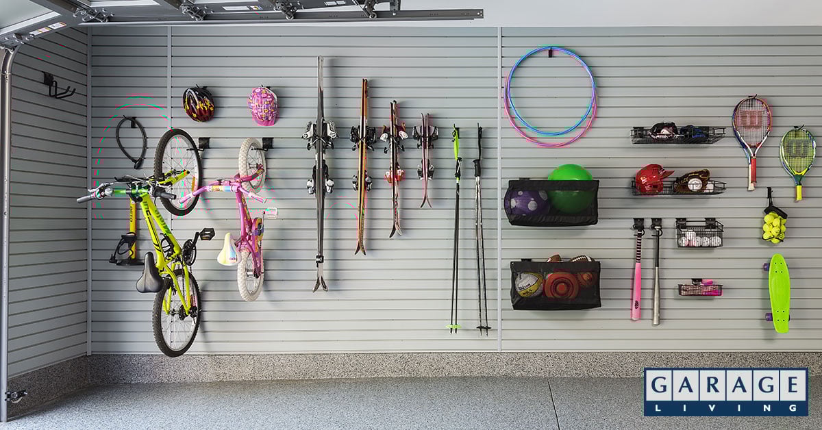garage visual clutter slatwall