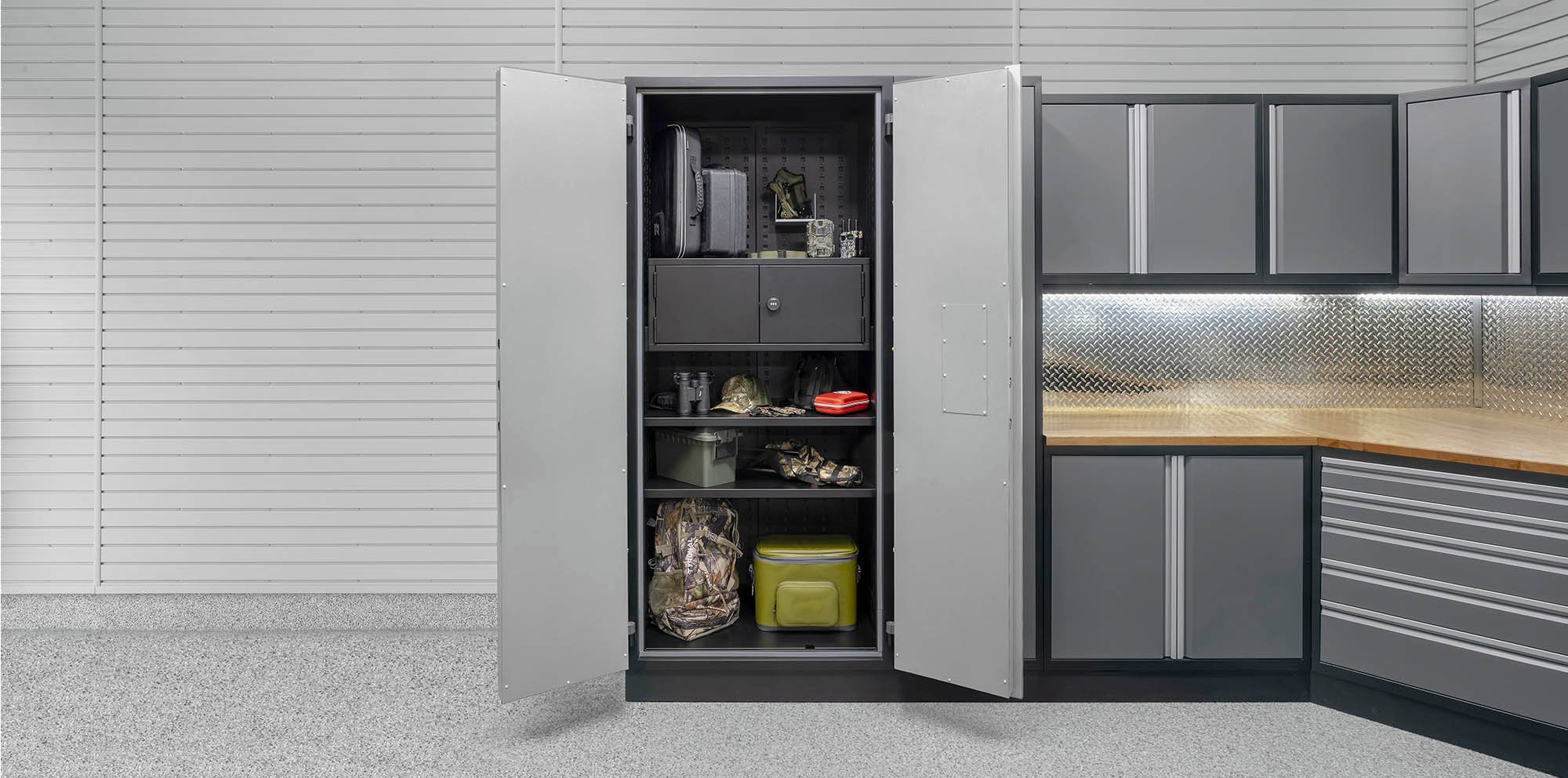 The Vault by Signature, Garage Living - Secure your gear and valuables.