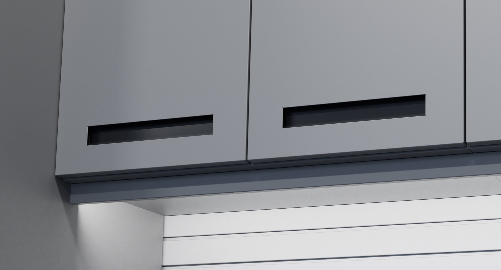 Integrated pocket handles by Garage Living