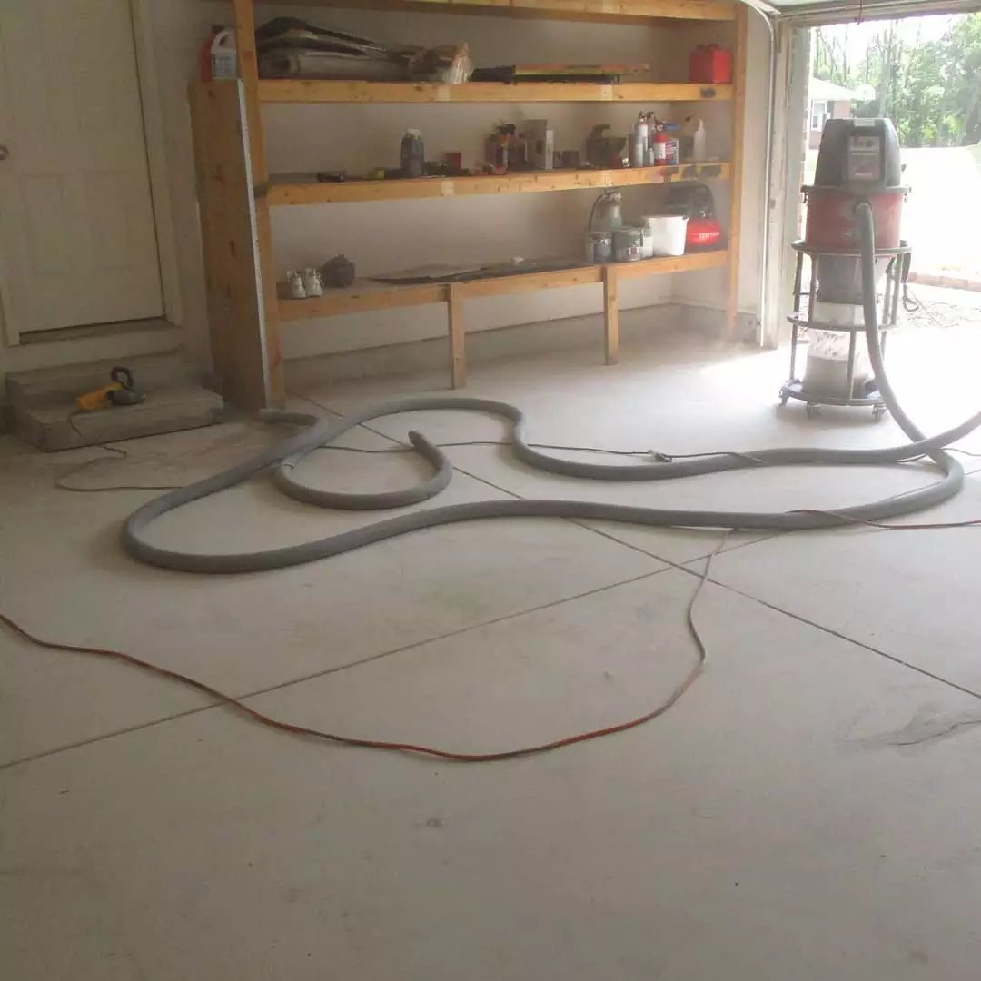 Garage flooring - Before - Garage Living Cincinnati
