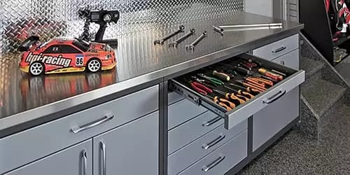 Garage cabinetry systems