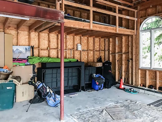 Garage Makeover before by Garage Living