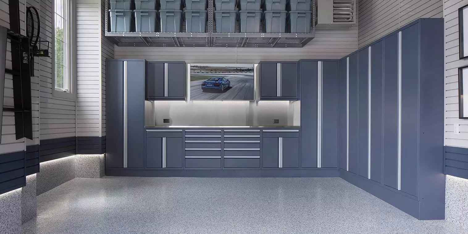 Harbor Blue Signature Cabinetry Garage by Garage Living
