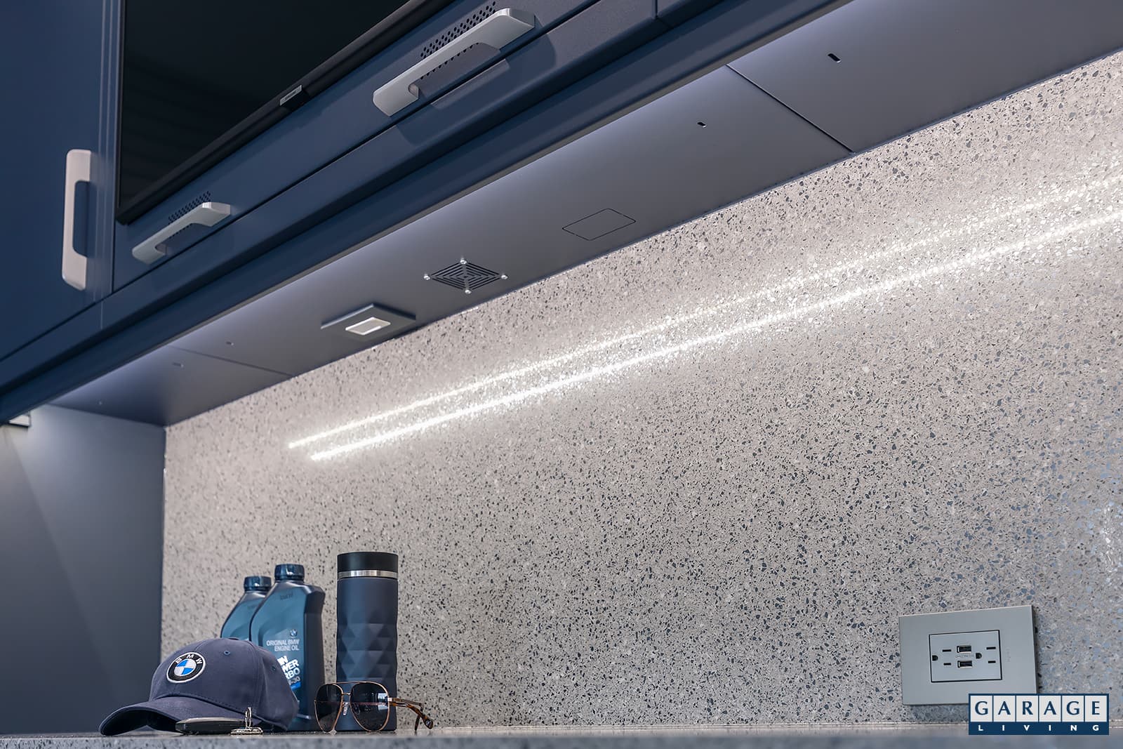 Thoughtful design and quality materials create a functional and stunning garage.