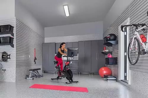 Garage Galleries - Fitness Room Garage by Garage Living