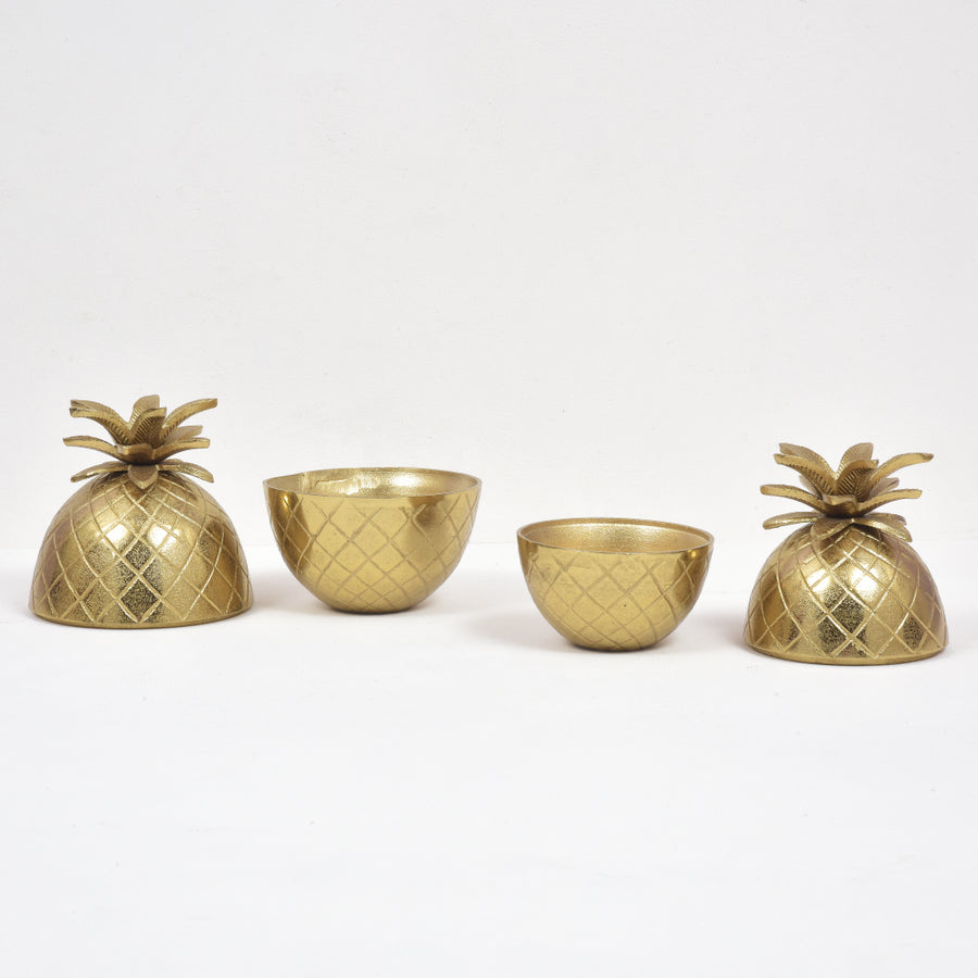 Gold Pineapple (Set of 2)