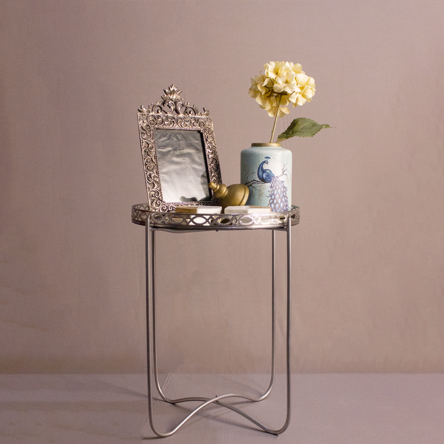 Royal Mirror Tray With Stand