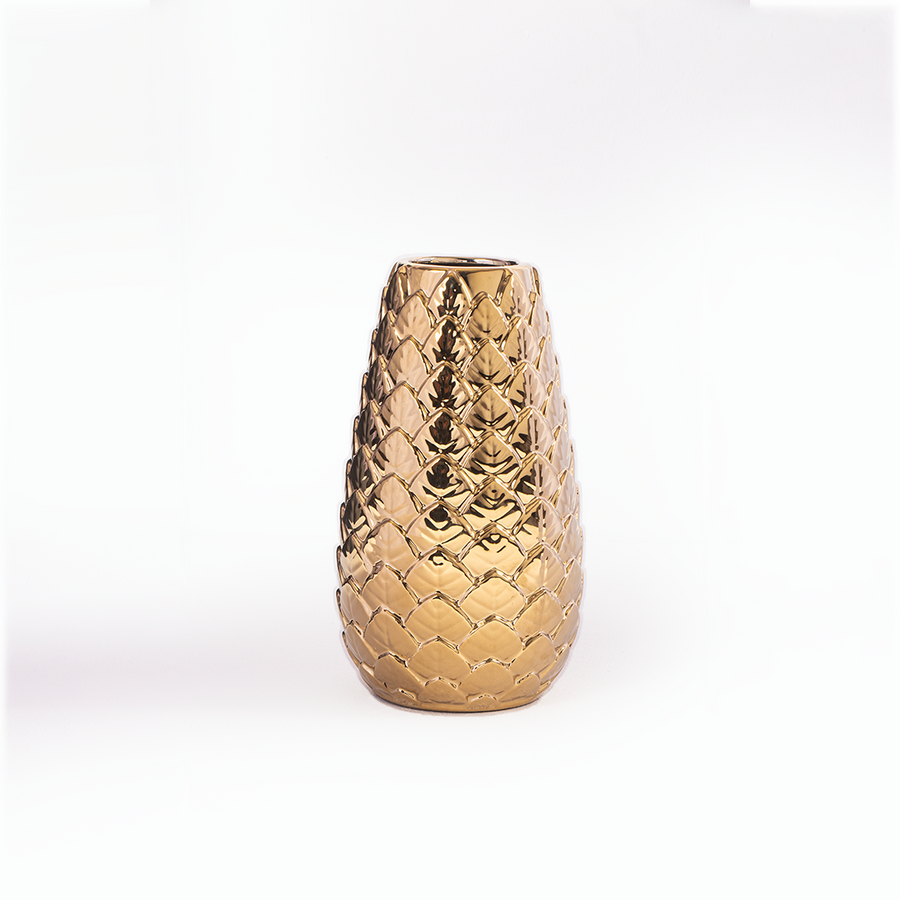 Gold Pine Vase