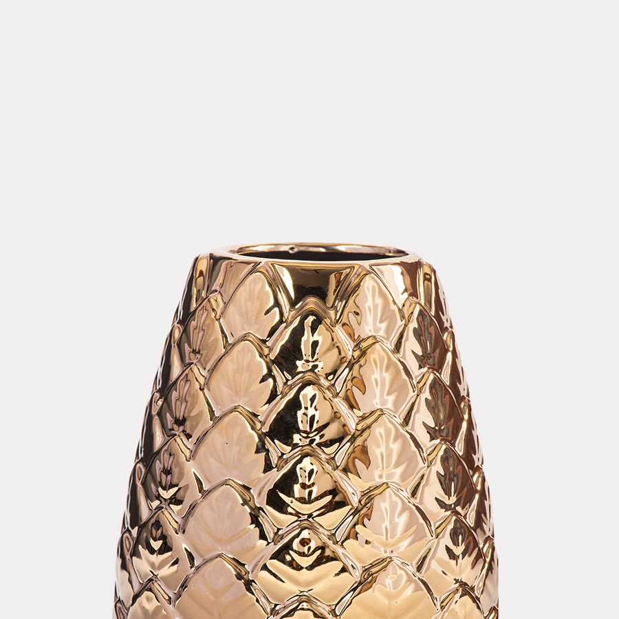 Gold Pine Vase